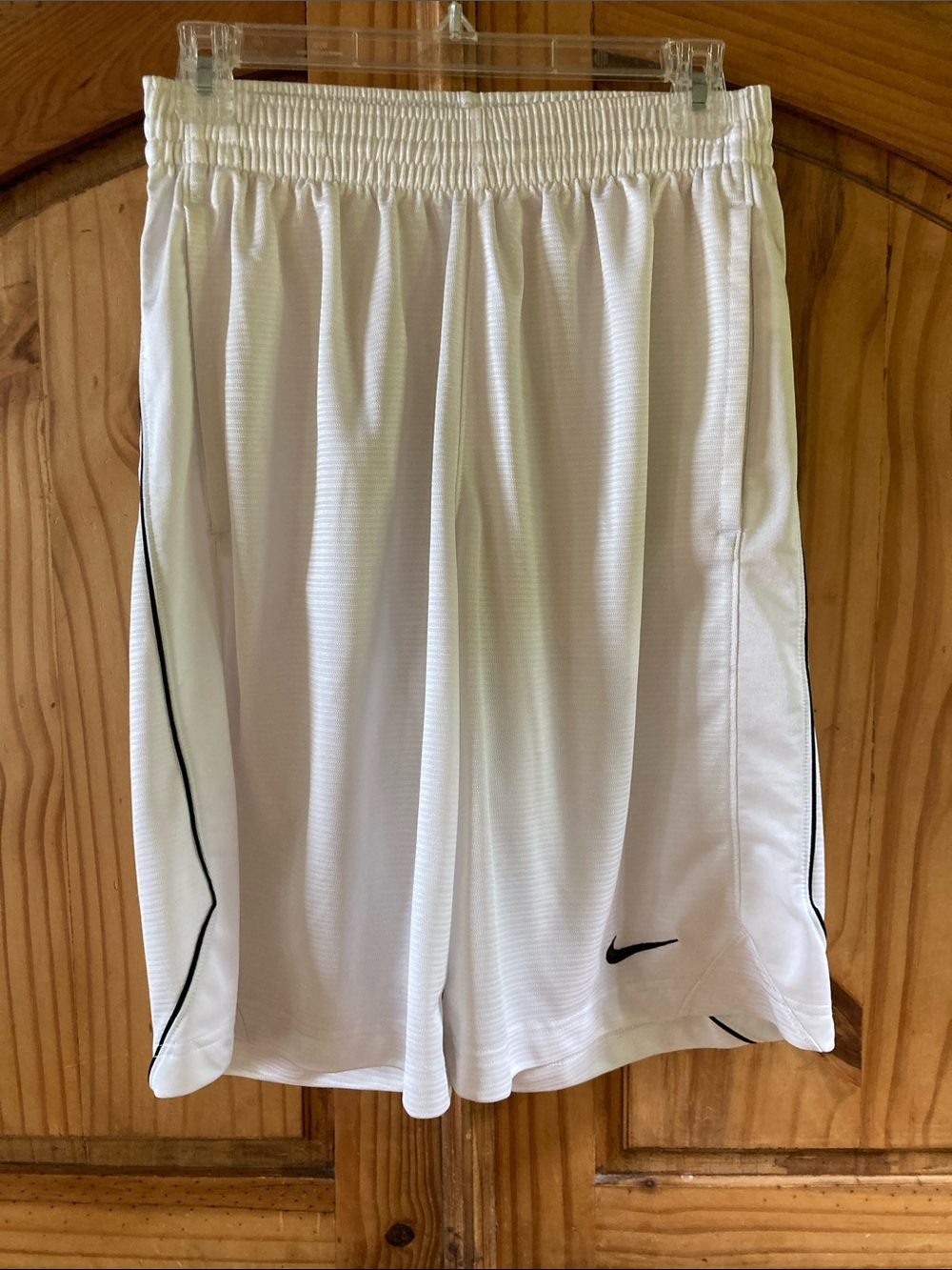 Men Nike white black athletic shorts size S